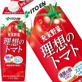Amazon.co.jp: 伊藤園 充実野菜 理想のトマト 1L 紙パック×24本［6本×4